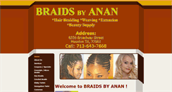 Desktop Screenshot of braidsbyanan.com